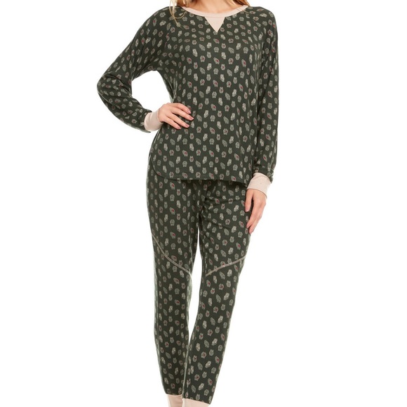 Flora Nikrooz Maddie Printed Hacci Pajama Set - Picture 1 of 6